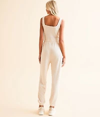 Textured Knit Jumpsuit
