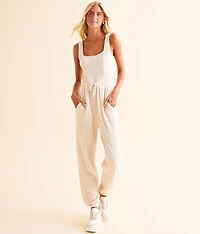 Textured Knit Jumpsuit