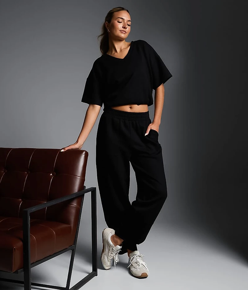 Ribbed Barrel Pant