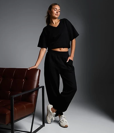 Ribbed Barrel Pant