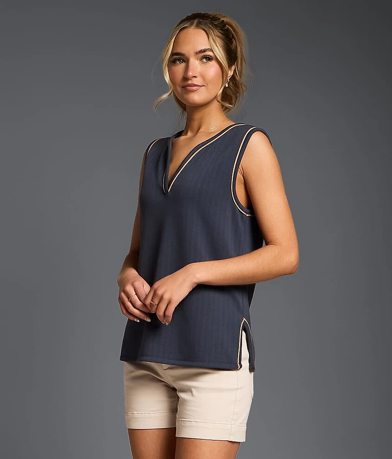Pointelle Ribbed Tank Top
