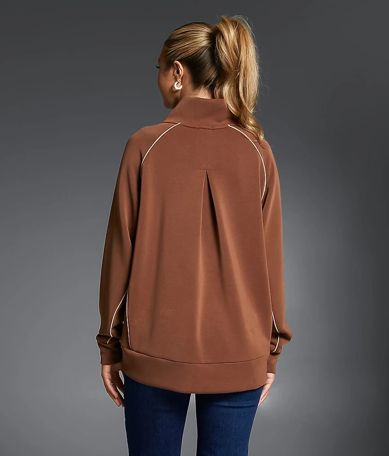 Contrast Trim Pullover