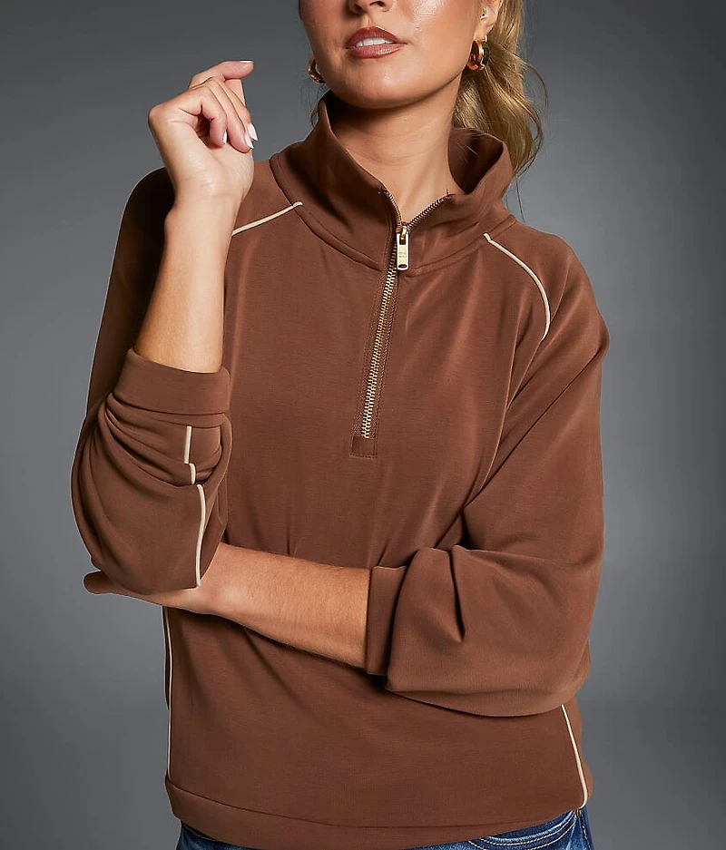Contrast Trim Pullover