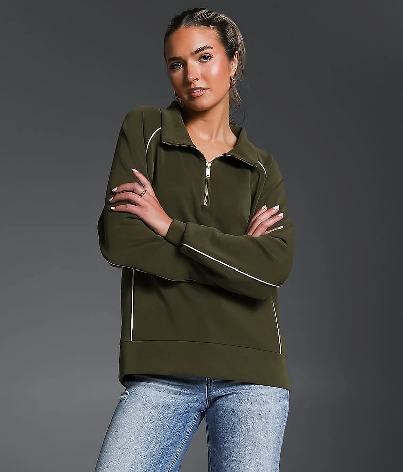 Contrast Trim Pullover