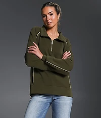 Contrast Trim Pullover