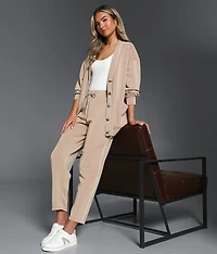 Contrast Trim Cardigan