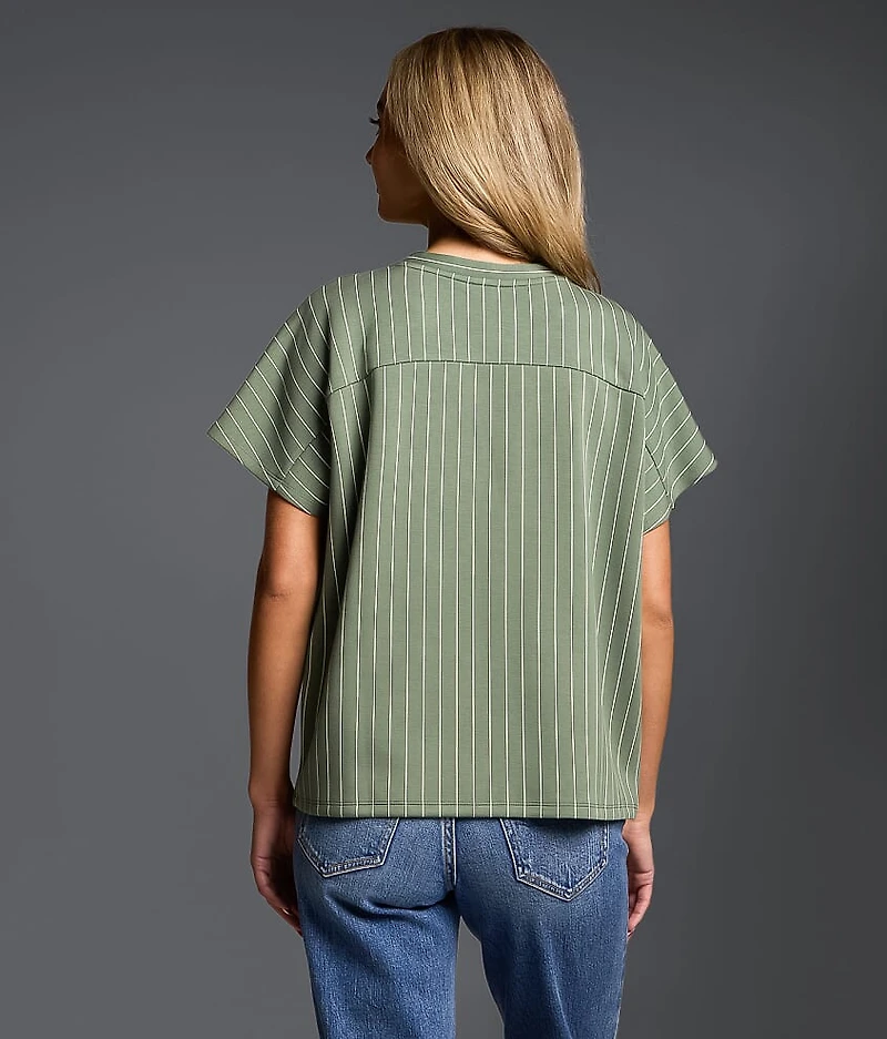 Striped Crew Neck Top