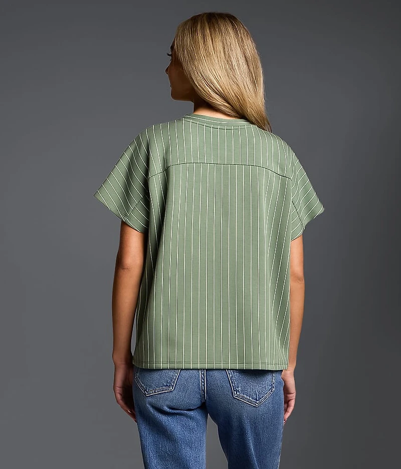 Striped Crew Neck Top