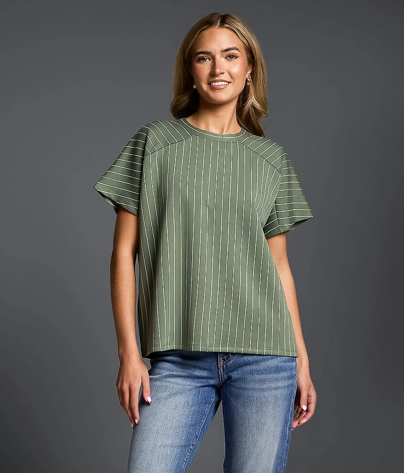 Striped Crew Neck Top