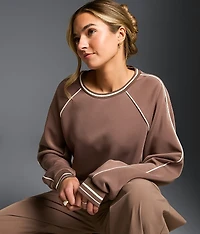 Contrast Trim Pullover