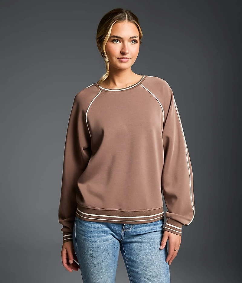 Contrast Trim Pullover