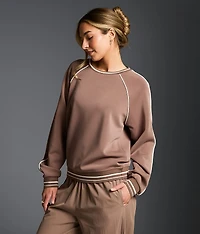 Contrast Trim Pullover