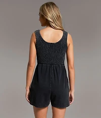 Washed Knit Romper
