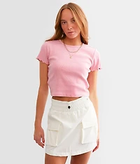 Twisted Open Back Cropped Top