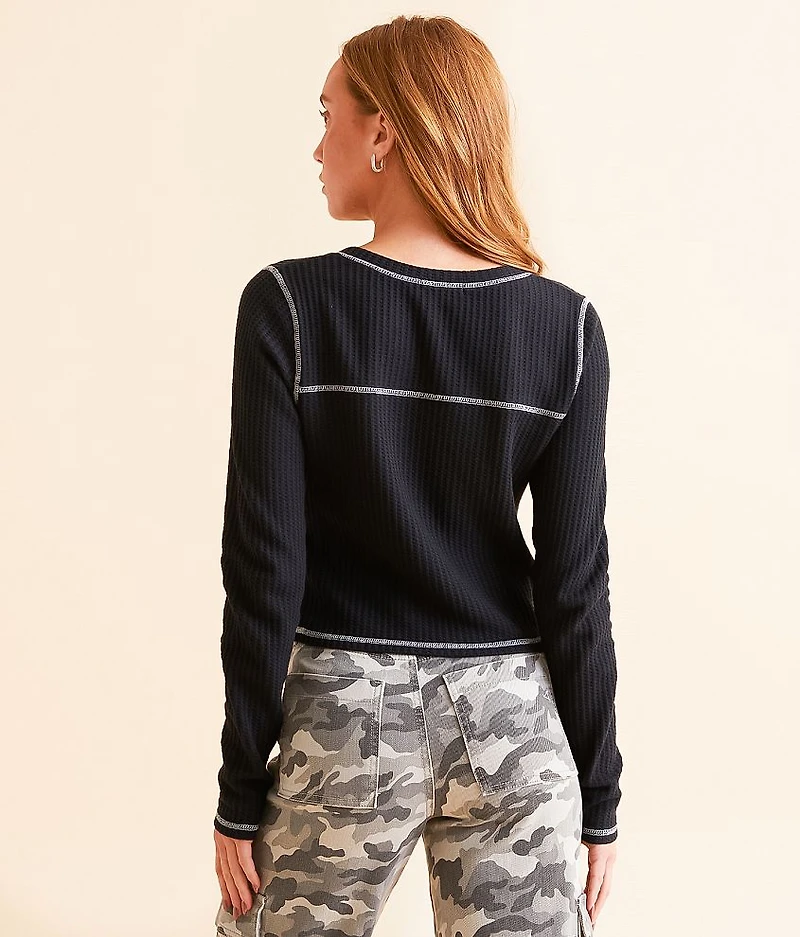 Waffle Knit Top