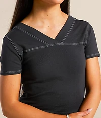 Double V-Neck Top