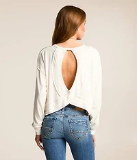 Contrast Stitch Top