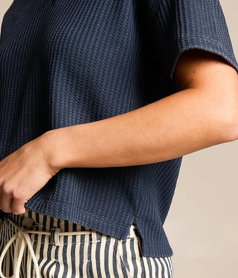 Waffle Knit Top