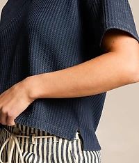 Waffle Knit Top