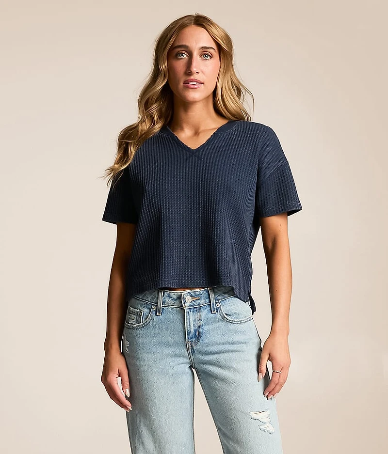 Waffle Knit Top