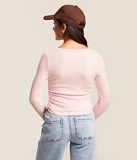 Brushed Rib Knit Top