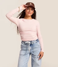 Brushed Rib Knit Top
