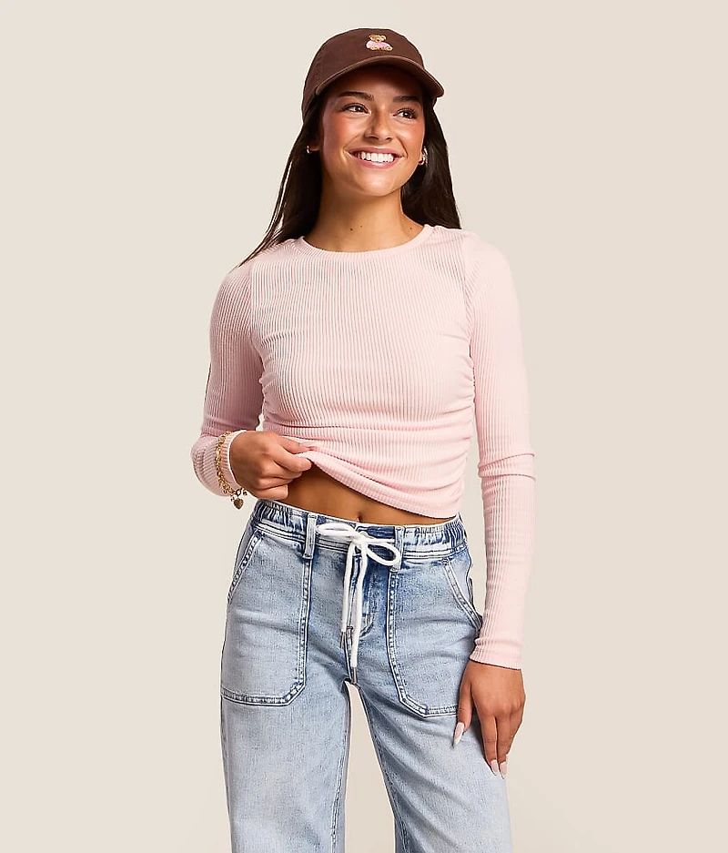 Brushed Rib Knit Top
