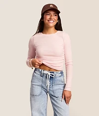 Brushed Rib Knit Top