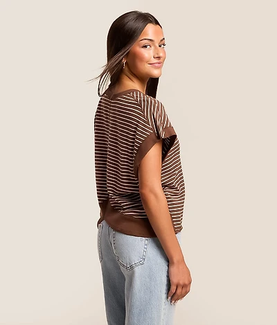 Striped Dolman Top