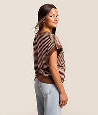 Striped Dolman Top
