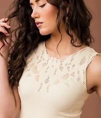 Laser Cut Two Way Tank Top