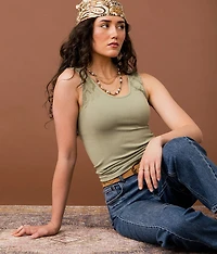 Laser Cut Two Way Tank Top