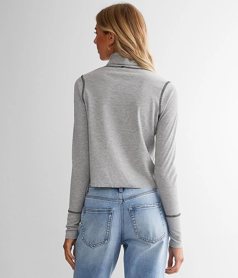 Turtleneck Cropped Top