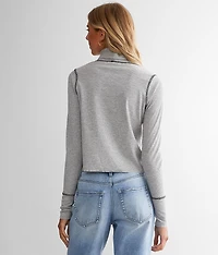 Turtleneck Cropped Top