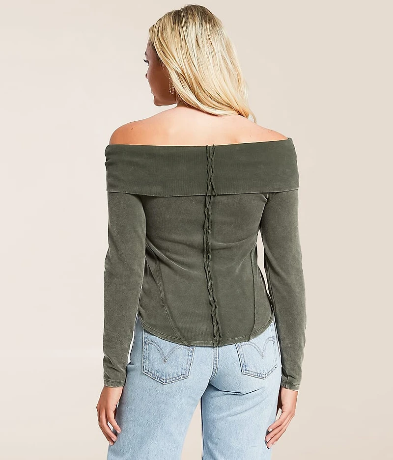 Off The Shoulder Washed Top