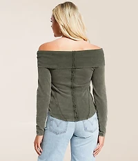 Off The Shoulder Washed Top