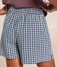 Blue Plaid Boxer Short