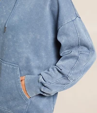 Washed Knit Hooded Sweatshirt