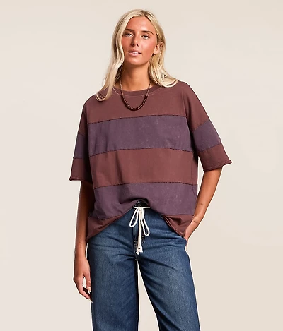 Color Block Oversized T-Shirt