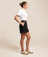 Embroidery Quilted Short