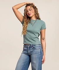 Waffle Knit Top