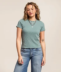 Waffle Knit Top