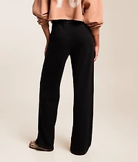Washed Wide Leg Thermal Pant