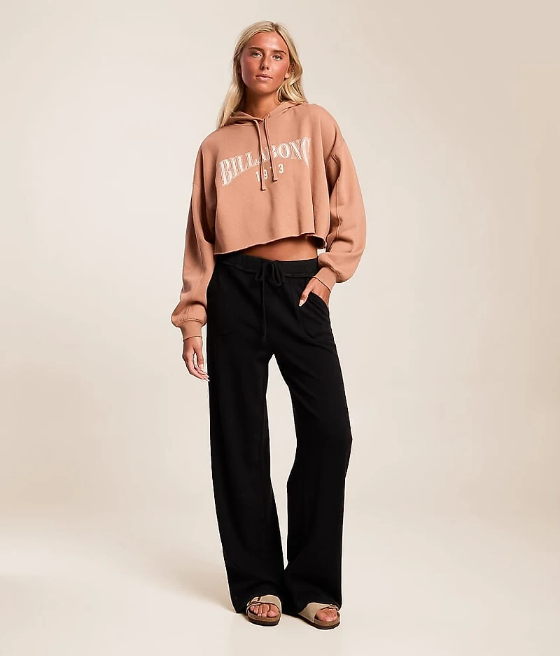 Washed Wide Leg Thermal Pant