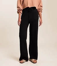 Washed Wide Leg Thermal Pant