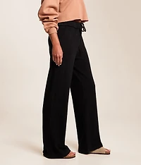 Washed Wide Leg Thermal Pant