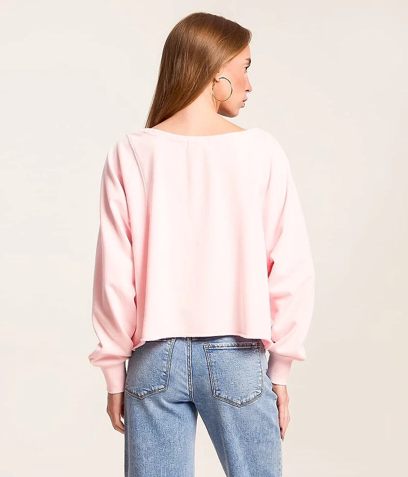 Cinch Tie Boatneck Pullover