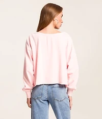 Cinch Tie Boatneck Pullover