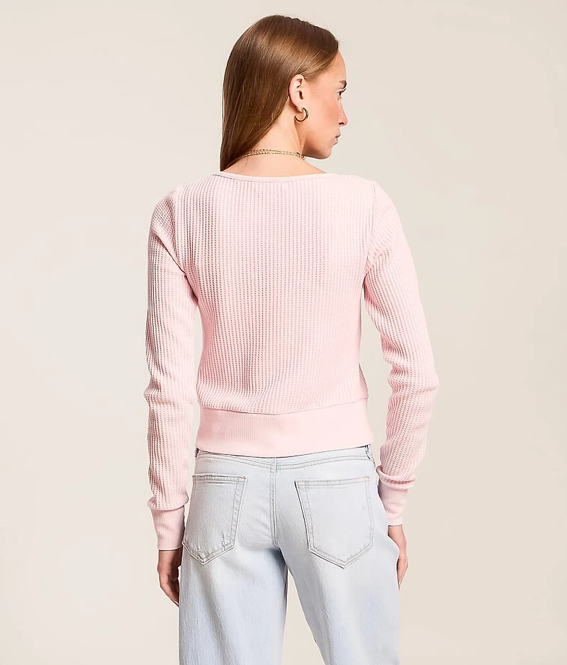 Waffle Knit Cardigan