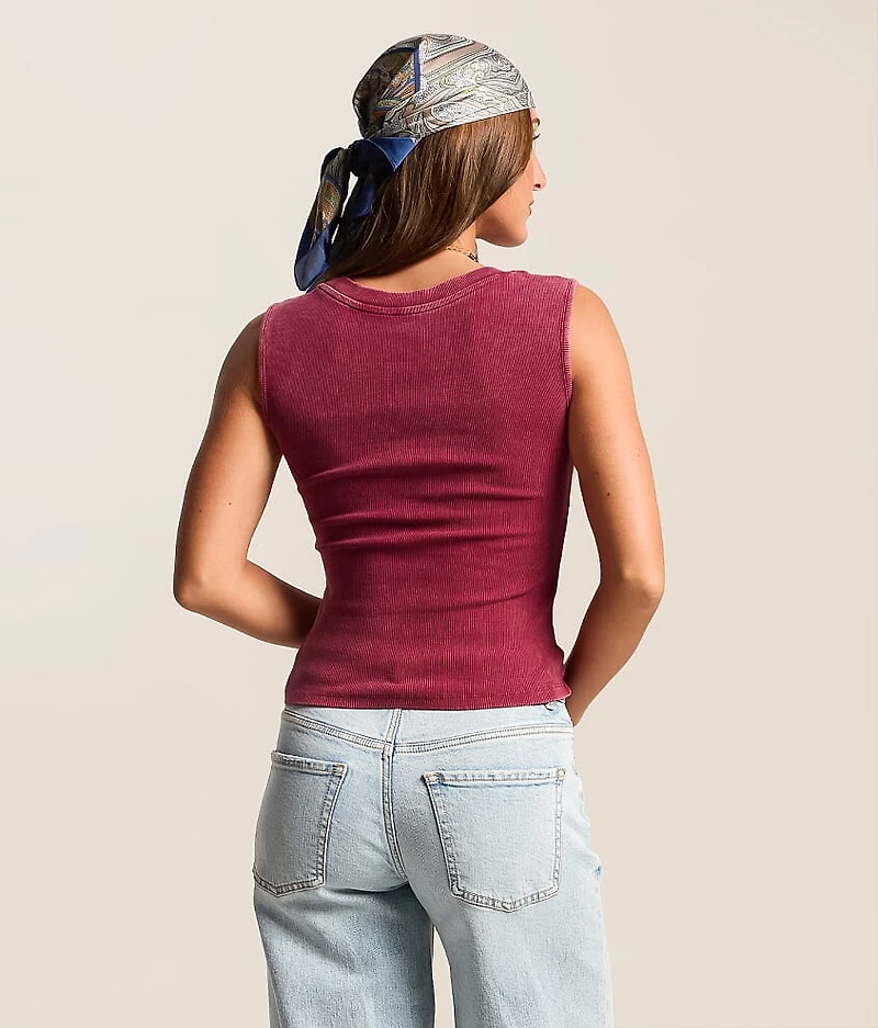 Washed Two Way Tank Top
